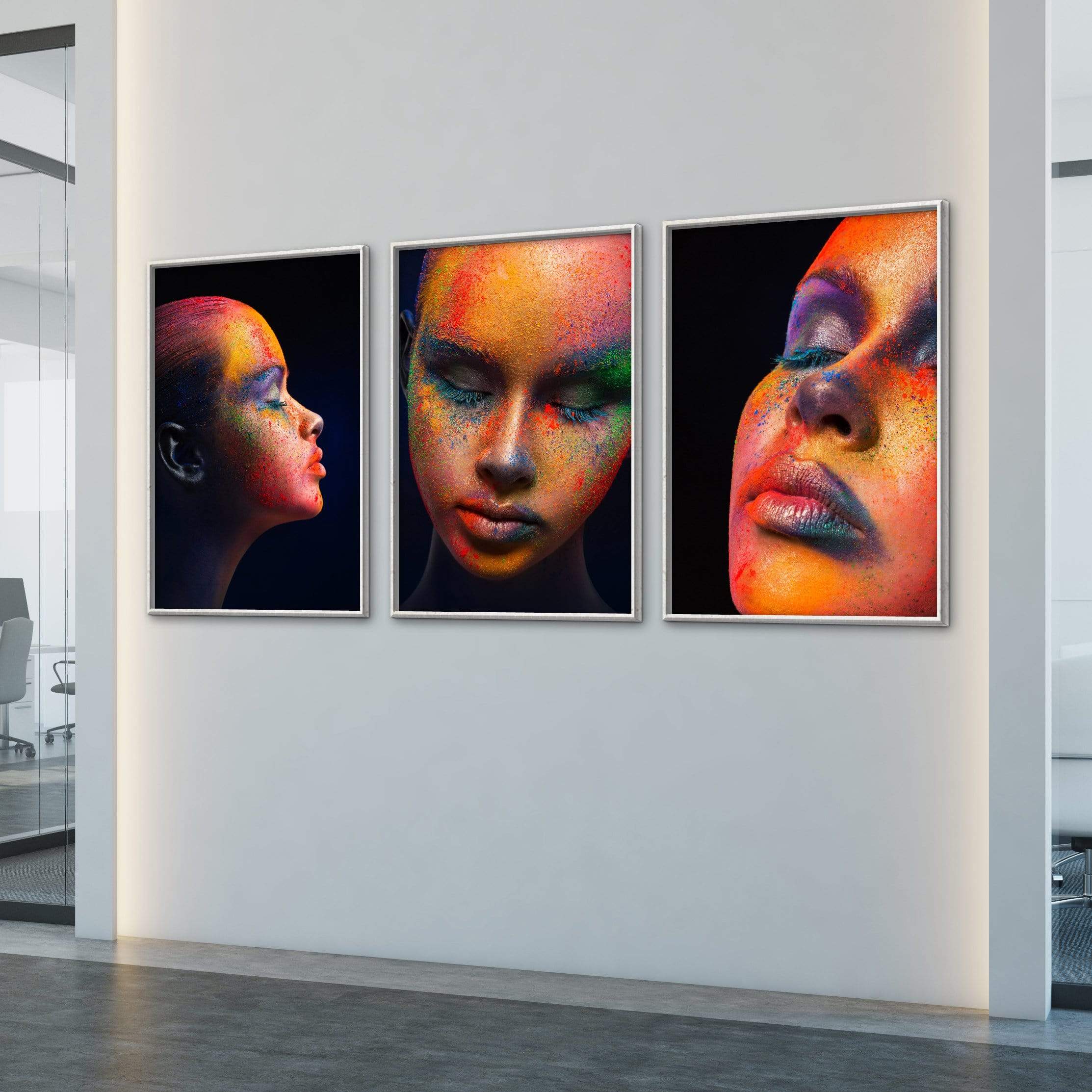 Painted Woman Canvas Art Clock Canvas