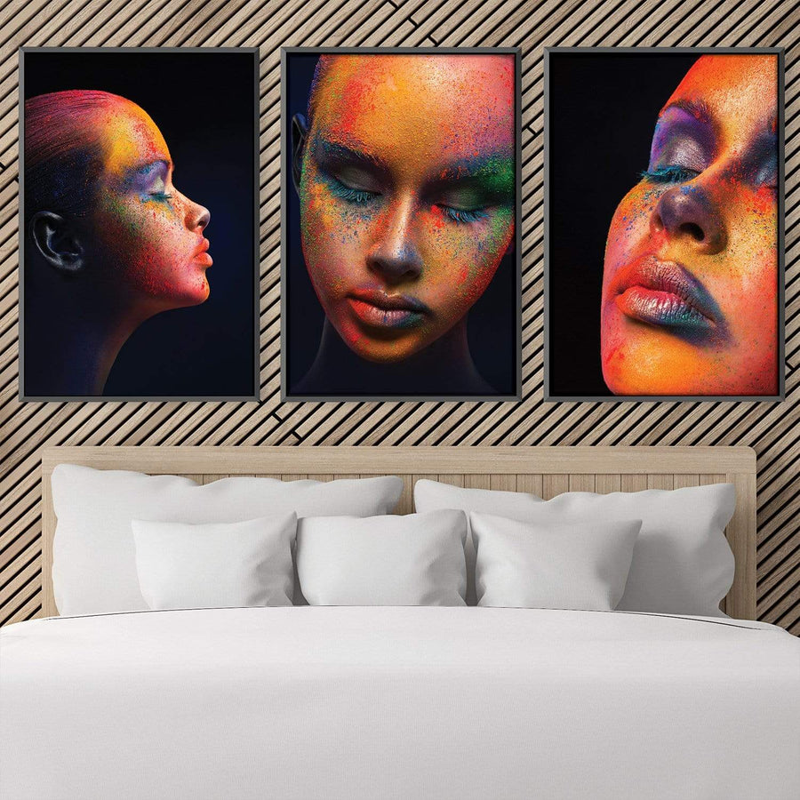 Painted Woman Canvas Art Clock Canvas