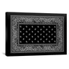 Paisley Bandana - Black Canvas Art 45 x 30cm / Unframed Canvas Print Clock Canvas