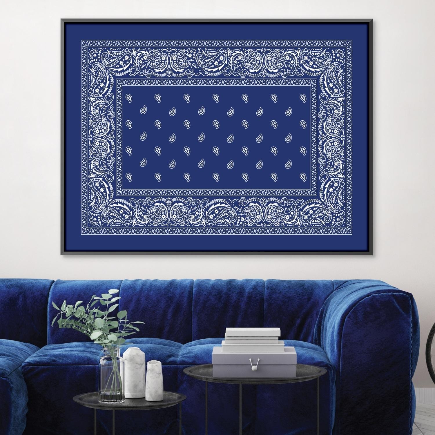 Paisley Bandana - Blue Canvas product thumbnail