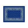 Paisley Bandana - Blue Canvas Art Clock Canvas