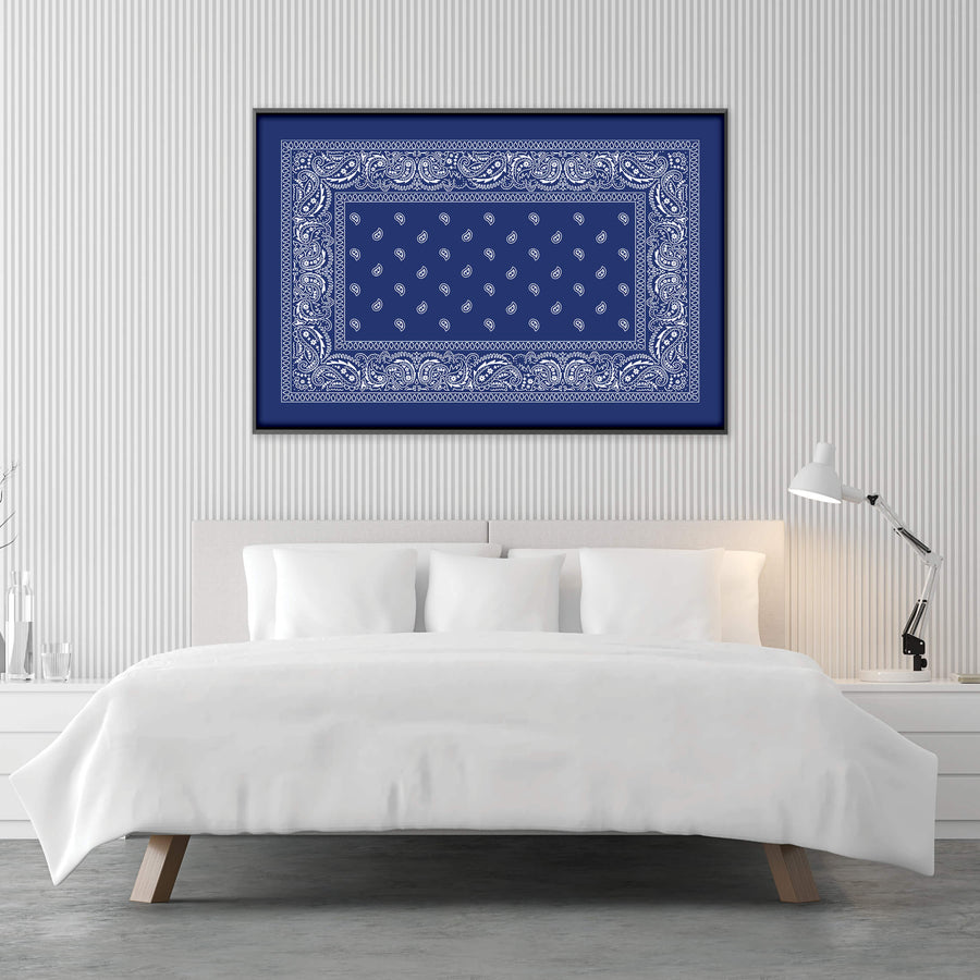 Paisley Bandana - Blue Clock Canvas