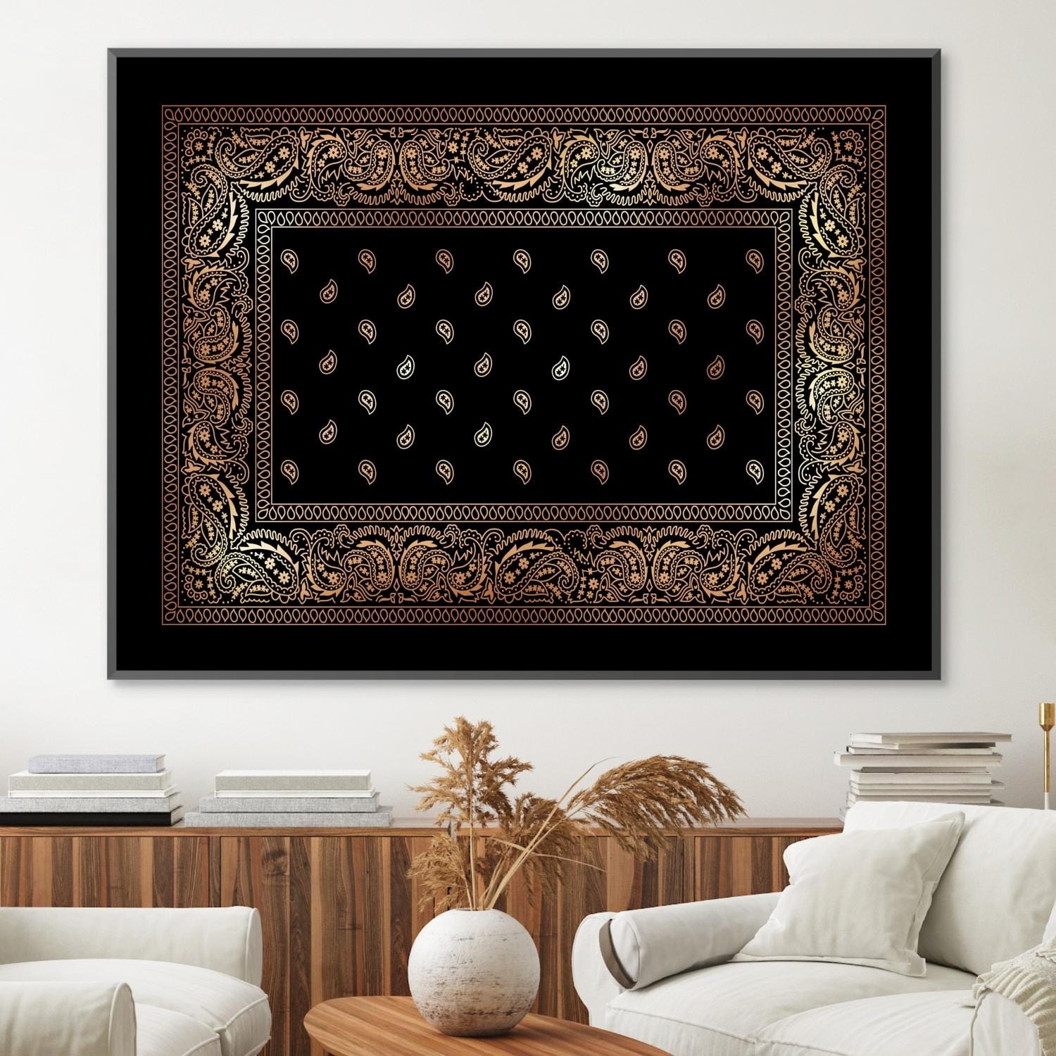 Paisley Bandana - Gold Canvas product thumbnail