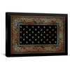 Paisley Bandana - Gold Canvas Art 45 x 30cm / Unframed Canvas Print Clock Canvas