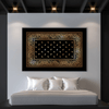Paisley Bandana - Gold Clock Canvas