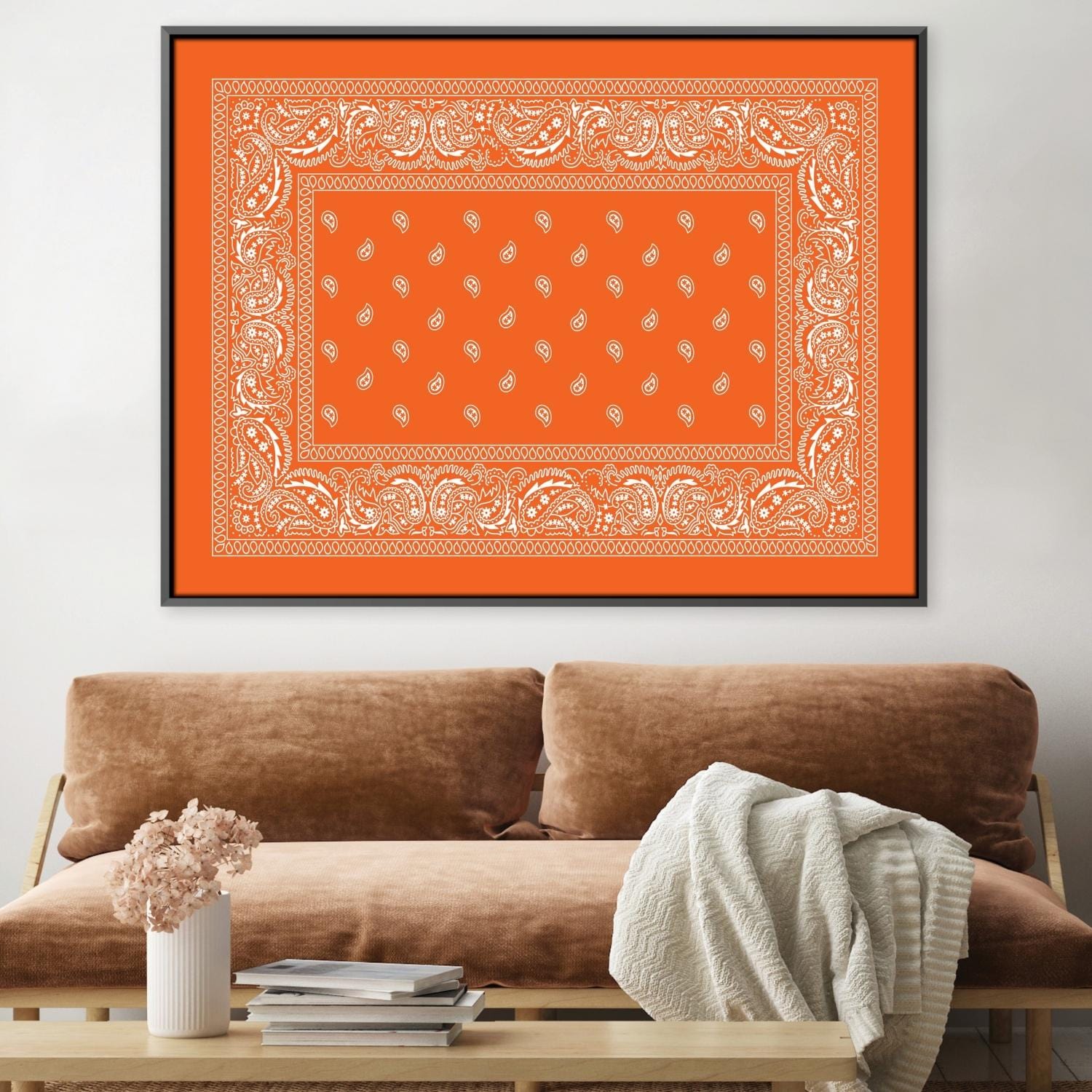 Paisley Bandana - Orange Canvas product thumbnail