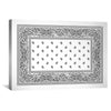 Paisley Bandana - White Canvas Art 45 x 30cm / Unframed Canvas Print Clock Canvas