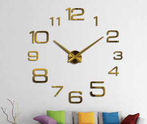 Palisade Clock Gold Clock Canvas