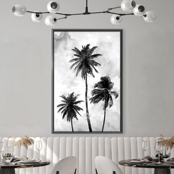 Palm Skies Canvas Art Clock Canvas