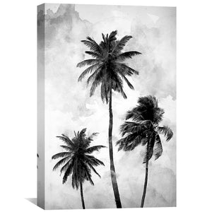 Palm Skies Canvas Art 30 x 45cm / Unframed Canvas Print Clock Canvas