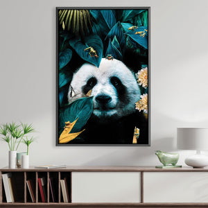 Panda 1 Canvas Art Clock Canvas