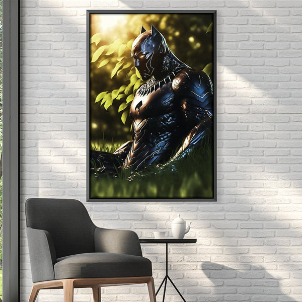 Panther in the Wild Canvas Art Clock Canvas