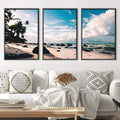 Paradise Beach Canvas Art Clock Canvas