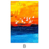 Paradise Sunrise Canvas Art B / 40 x 50cm / No Board - Canvas Print Only Clock Canvas