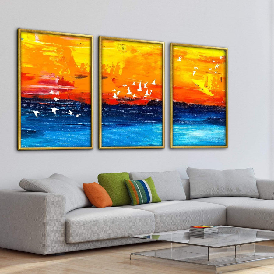 Paradise Sunrise Canvas Art Clock Canvas