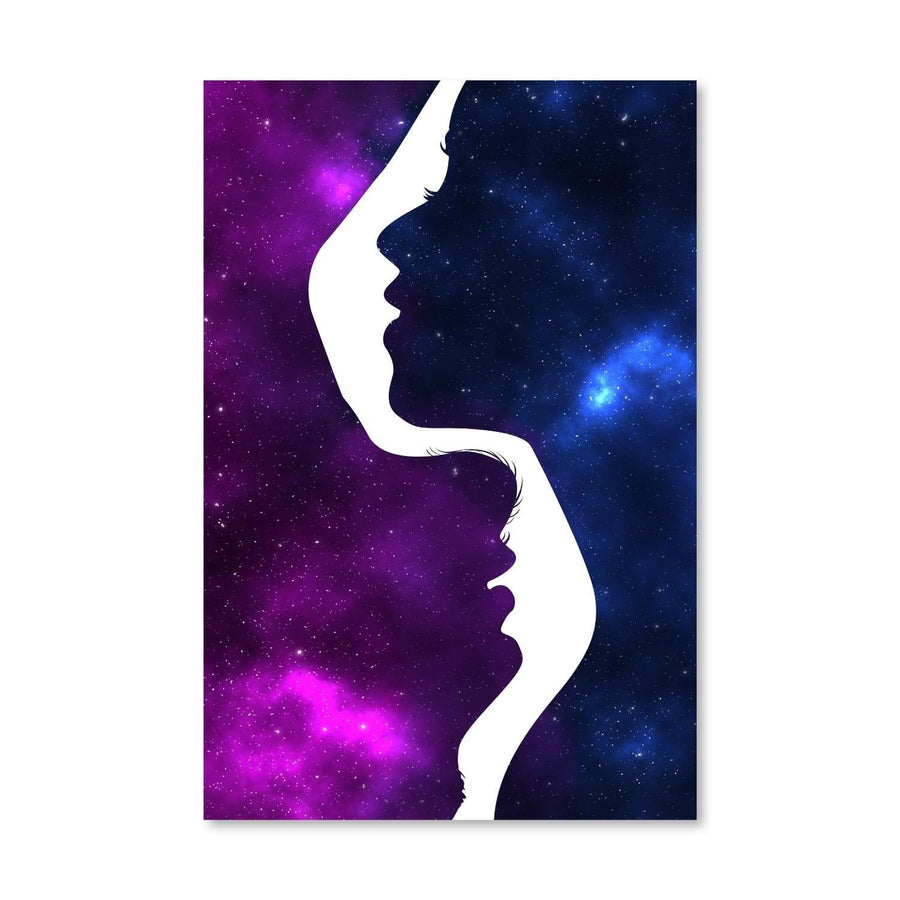 Partners In Space Canvas Art Clock Canvas