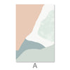 Pastel Curves Canvas Art A / 30 x 45cm / Unframed Canvas Print Clock Canvas