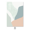 Pastel Curves Canvas Art B / 30 x 45cm / Unframed Canvas Print Clock Canvas