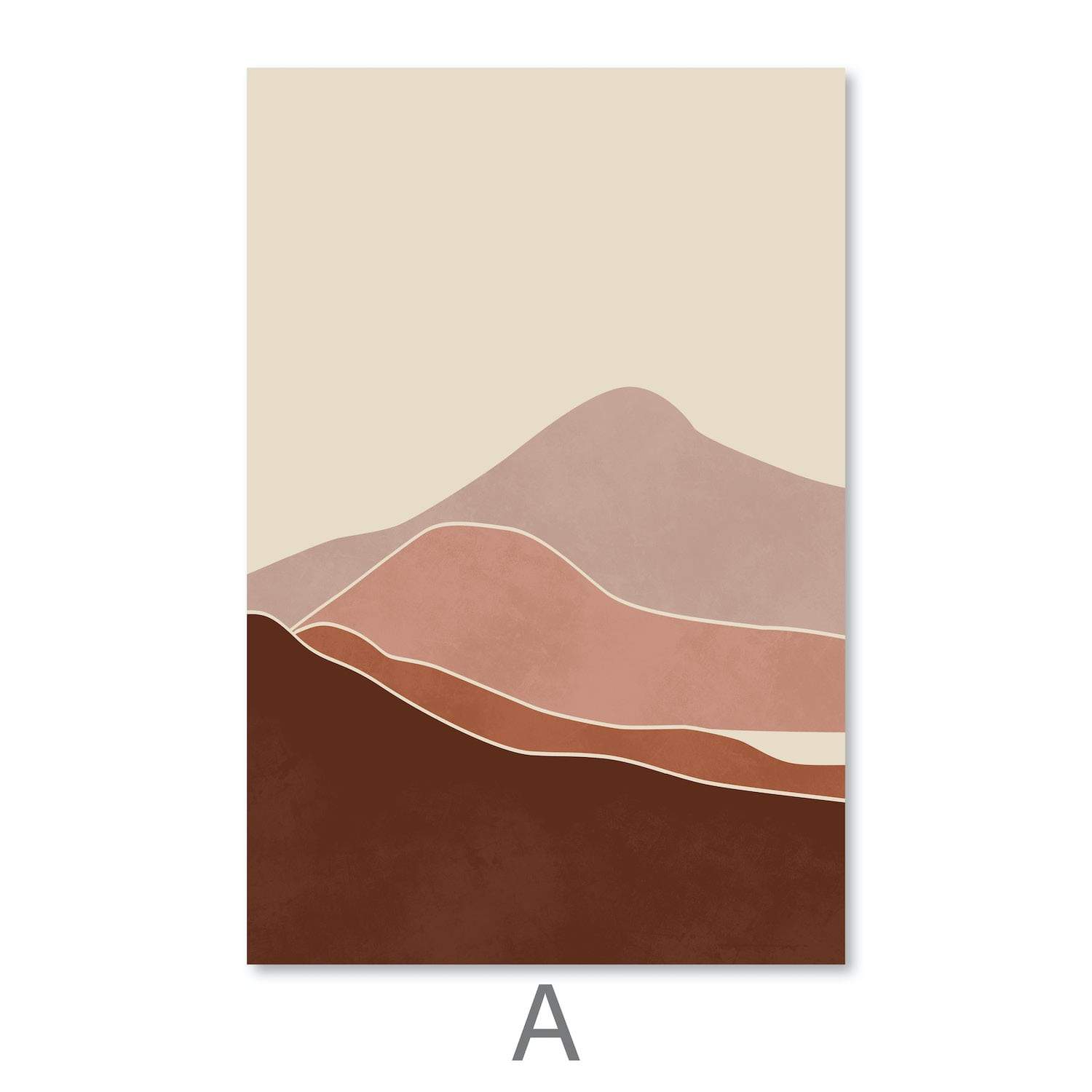Pastel Horizon Canvas Art A / 40 x 50cm / Unframed Canvas Print Clock Canvas