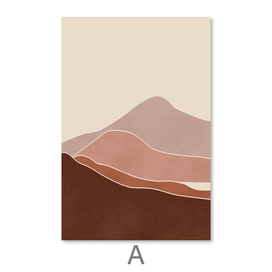 Pastel Horizon Canvas Art A / 40 x 50cm / Unframed Canvas Print Clock Canvas