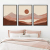 Pastel Horizon Canvas Art Clock Canvas