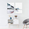 Pastel Mountains Canvas Art Clock Canvas