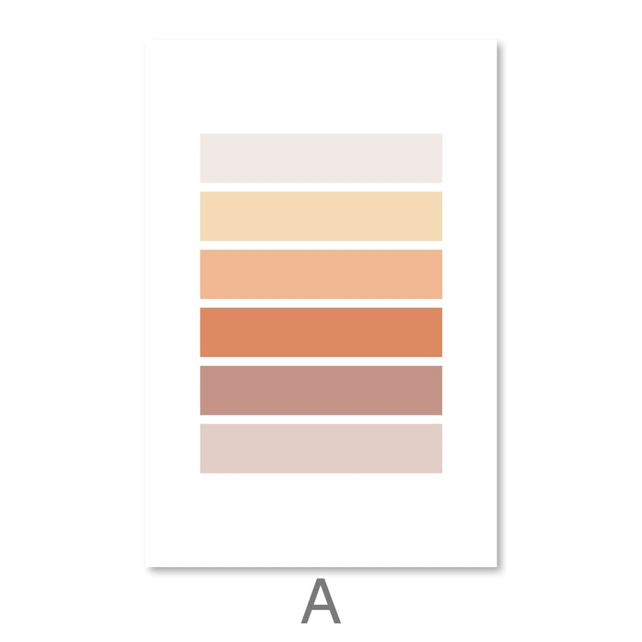 Pastel Tones Canvas Art A / 30 x 45cm / Unframed Canvas Print Clock Canvas