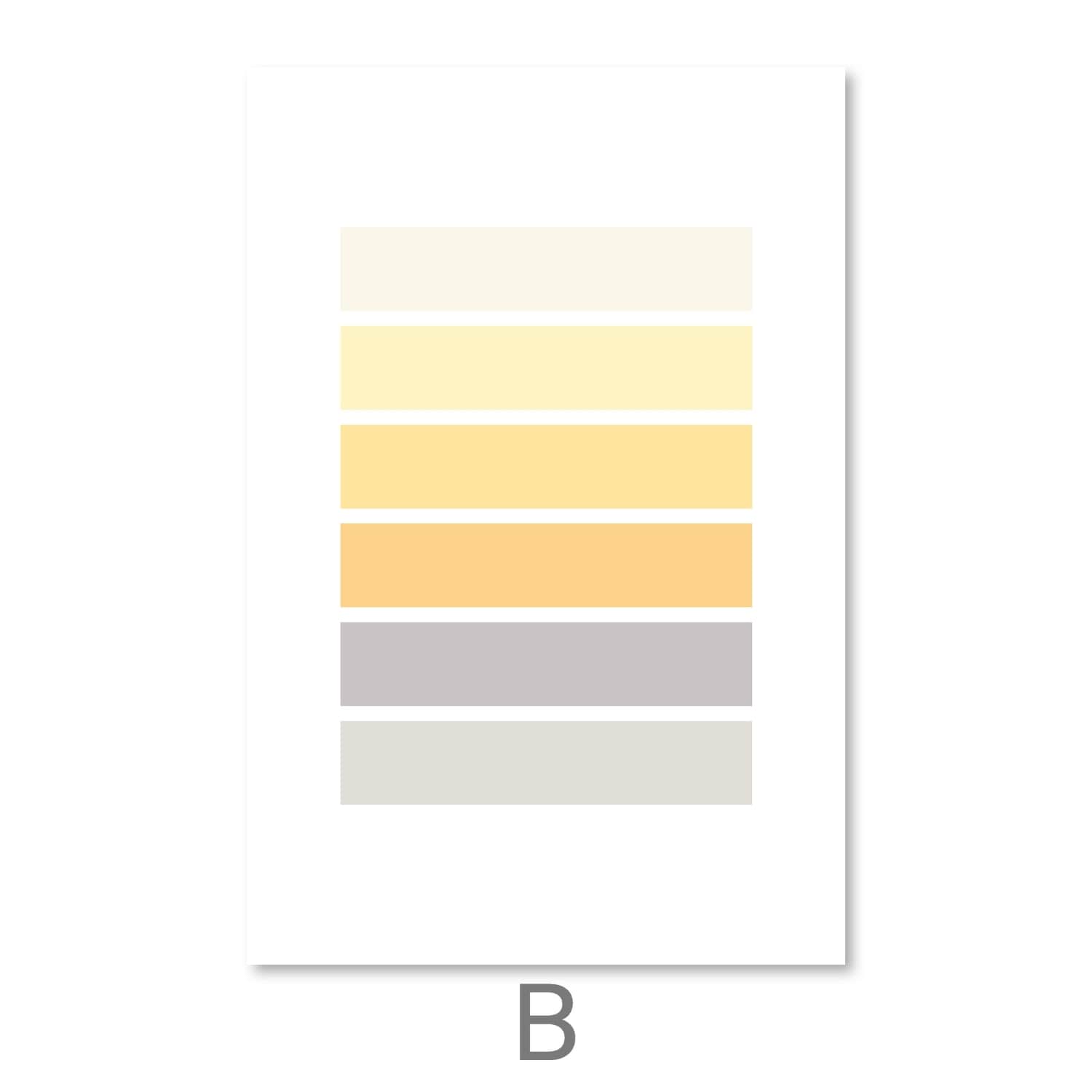 Pastel Tones Canvas Art B / 30 x 45cm / Unframed Canvas Print Clock Canvas