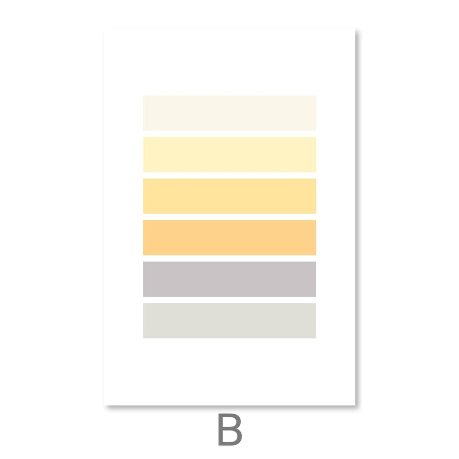 Pastel Tones Canvas Art B / 30 x 45cm / Unframed Canvas Print Clock Canvas