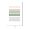 Pastel Tones Canvas Art C / 30 x 45cm / Unframed Canvas Print Clock Canvas