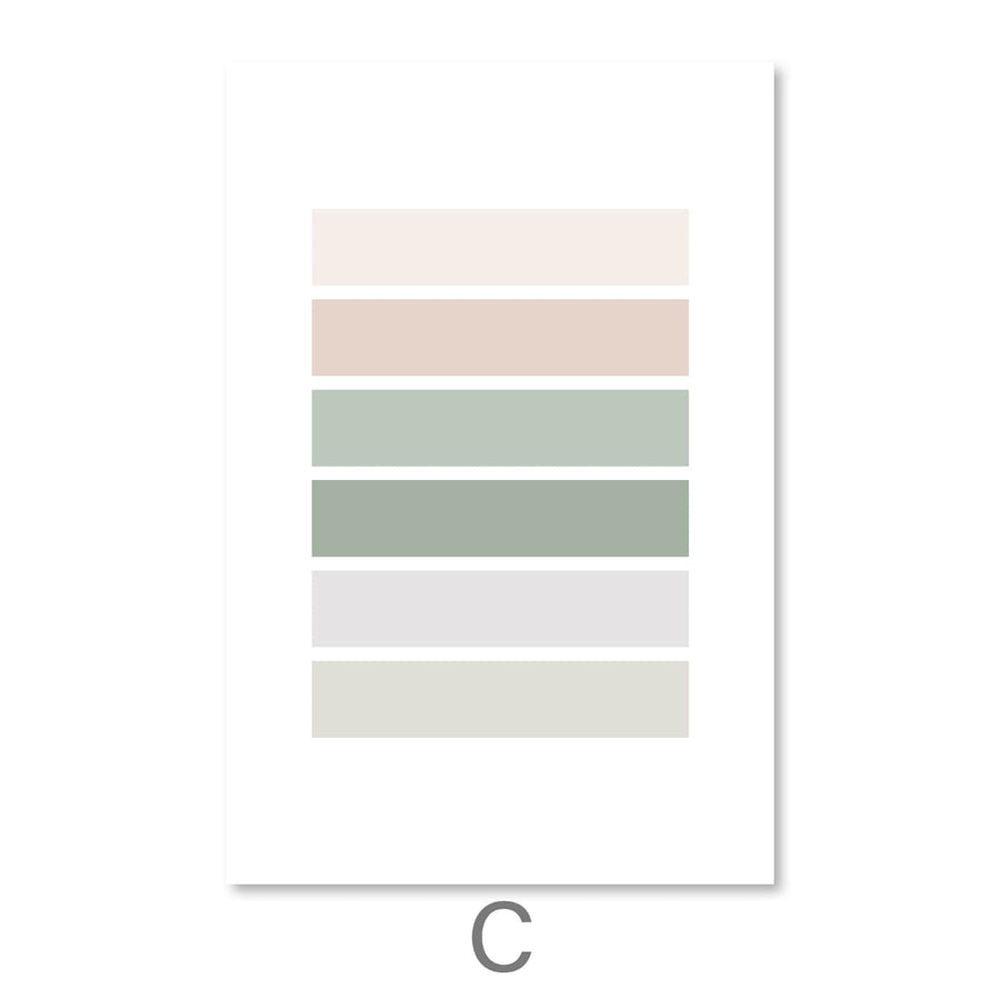 Pastel Tones Canvas Art C / 30 x 45cm / Unframed Canvas Print Clock Canvas