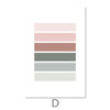 Pastel Tones Canvas Art D / 30 x 45cm / Unframed Canvas Print Clock Canvas