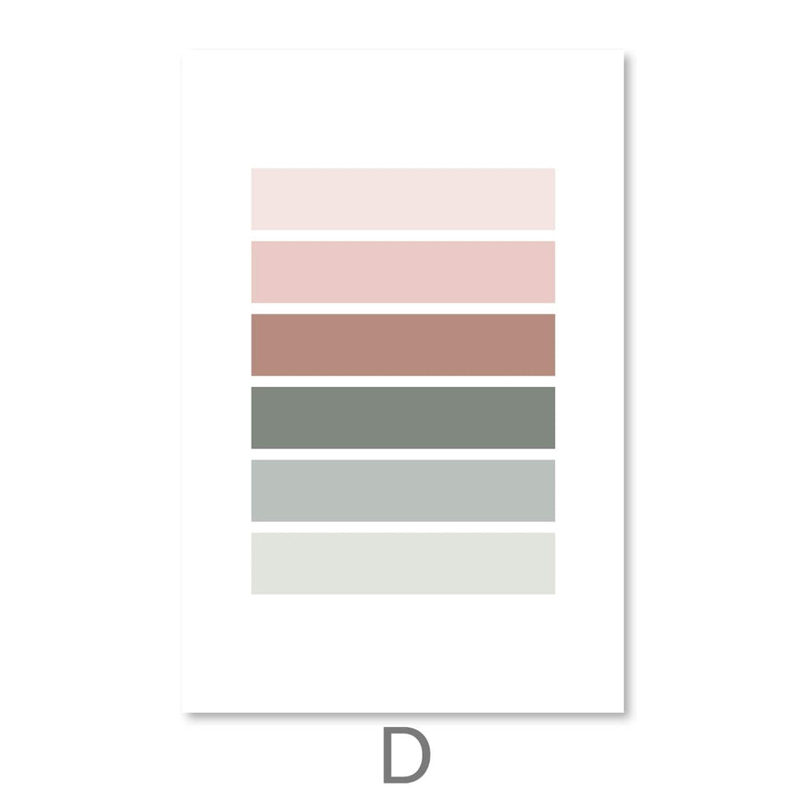 Pastel Tones Canvas Art D / 30 x 45cm / Unframed Canvas Print Clock Canvas