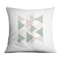 Pastel Triangles A Cushion Cushion 45 x 45cm Clock Canvas