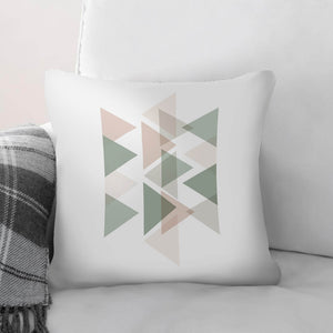 Pastel Triangles A Cushion Cushion 45 x 45cm Clock Canvas