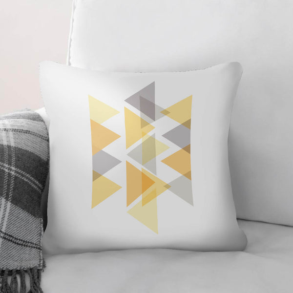 Pastel Triangles C Cushion Cushion 45 x 45cm Clock Canvas