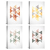 Pastel Triangles Canvas Art Clock Canvas