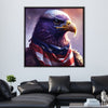 Patriot Bandana Canvas Art Clock Canvas