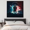 Peace Keeper Canvas Art Clock Canvas