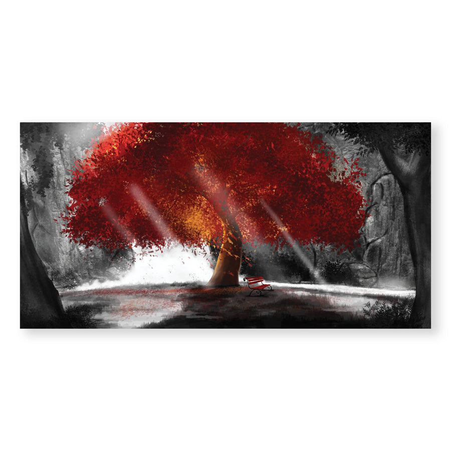 Peaceful Redwood Canvas Art Clock Canvas