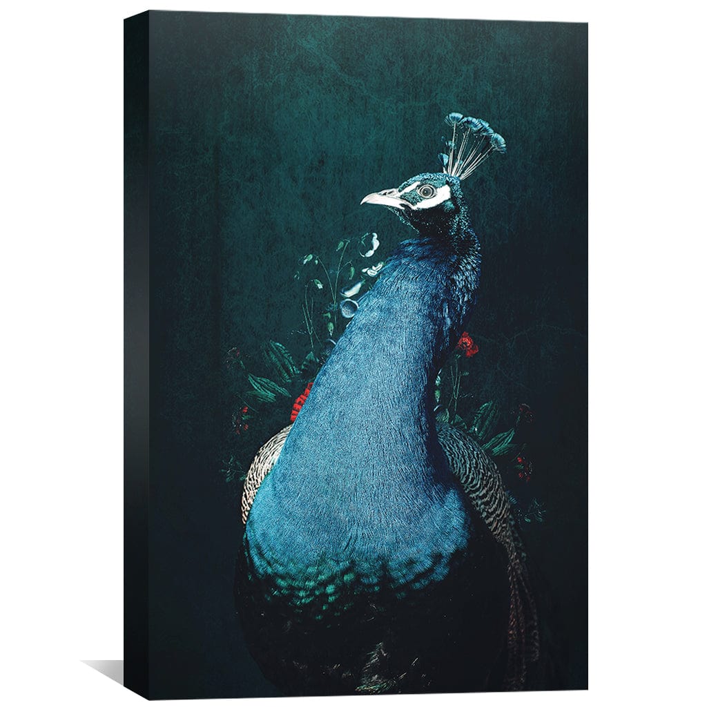 Peacock 2 Canvas Art Clock Canvas