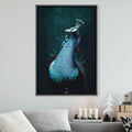 Peacock 2 Canvas Art 30 x 45cm / Unframed Canvas Print Clock Canvas