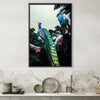 Peacock Duo Canvas Art 30 x 45cm / Unframed Canvas Print Clock Canvas