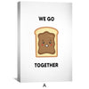 Peanut Butter and Jelly Canvas Art Clock Canvas
