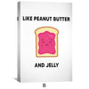 Peanut Butter and Jelly Canvas Art Clock Canvas