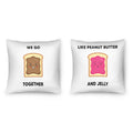 Peanut Butter and Jelly Cushion Cushion Clock Canvas