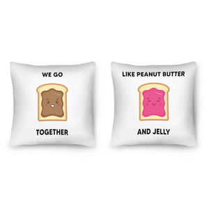 Peanut Butter and Jelly Cushion Cushion Clock Canvas