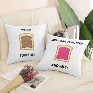 Peanut Butter and Jelly Cushion Cushion Clock Canvas