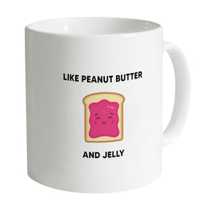 Peanut Butter and Jelly Mug Mug B / White Clock Canvas