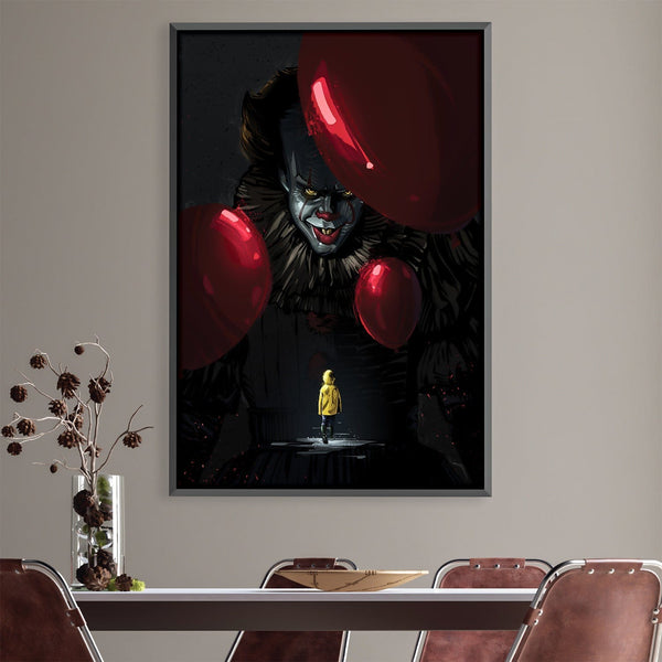 Pennywise and the Kid Canvas Art 30 x 45cm / Unframed Canvas Print Clock Canvas